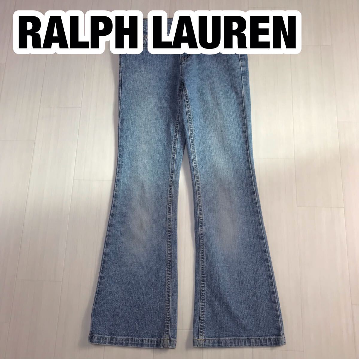 RALPH LAUREN ラルフローレン デニムパンツ 10 インディゴブルー 刺繍ポニー拍卖