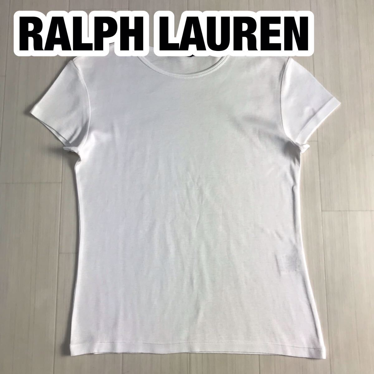 RALPH LAUREN ラルフローレン 半袖Tシャツ レディースサイズ M ホワイト拍卖