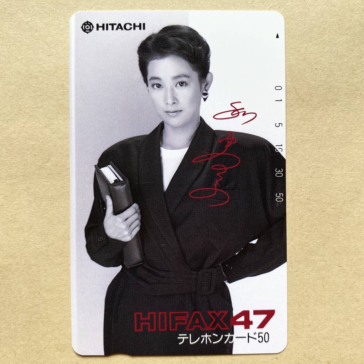 【未使用】 テレカ 50度 和由布子 HITACHI HIFAX47拍卖
