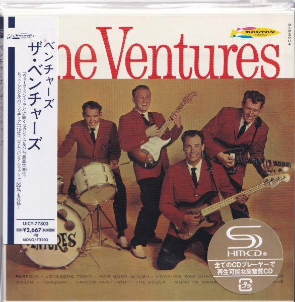 即決 紙ジャケット (A246)【ベンチャーズ / ザ・ベンチャーズ <初回生産限定盤>高音質・SHM-CD!】半掛け帯付/美品/廃盤拍卖