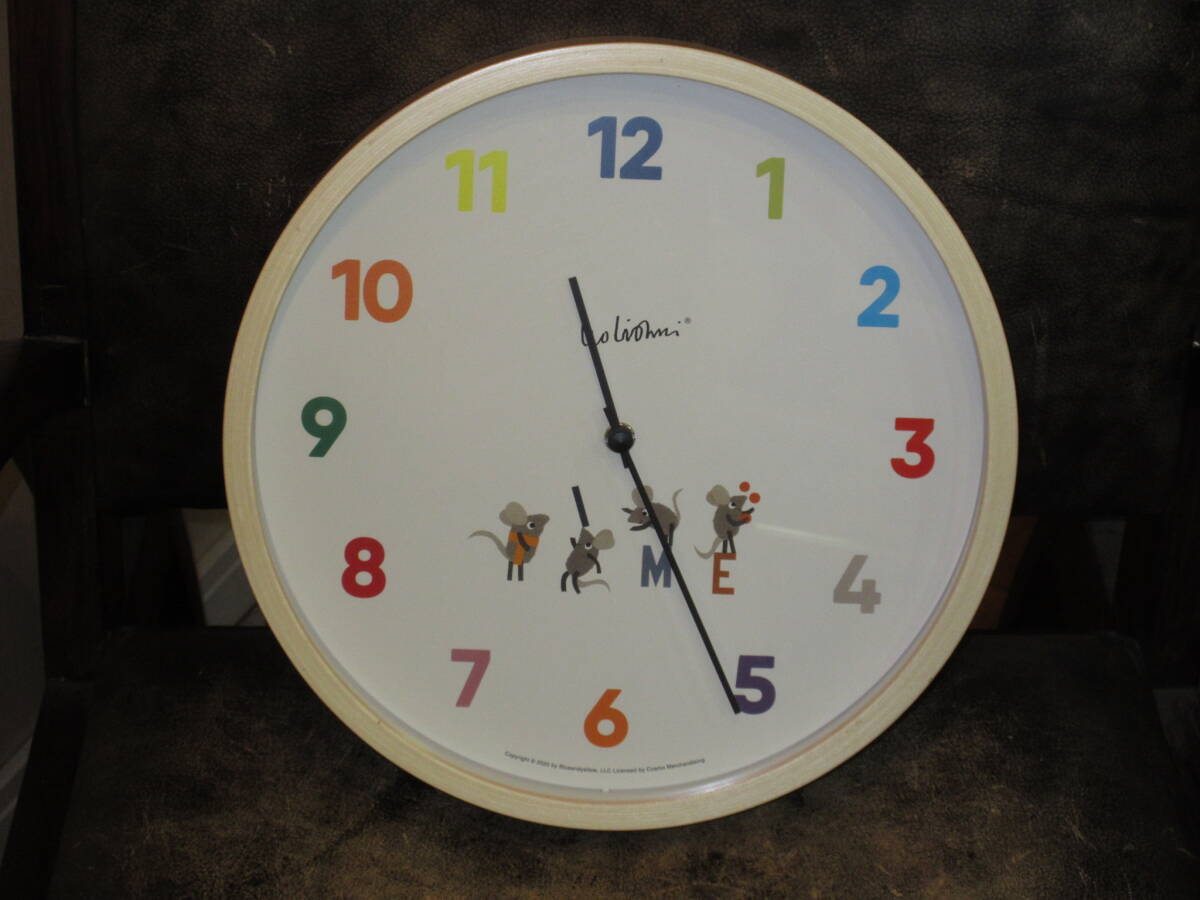 ★ウォールクロック レオ・レオニ Leo Lionni Wall Clock Time★掛時計拍卖