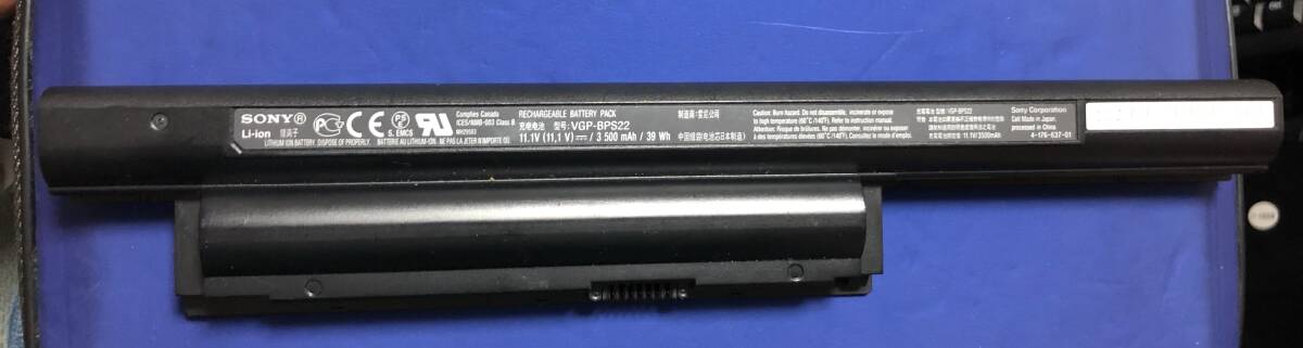 純正 Sony VAIO 用 VGP-BPS22A VGP-BPS22 バッテリー動作品拍卖