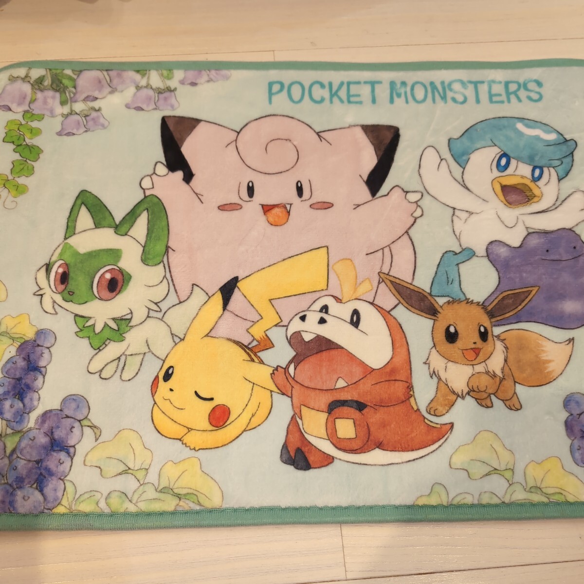 ポケットモンスター★ポケモン フロアマット 60×40cm ニャオハ ホゲータ クワッス グリーン拍卖