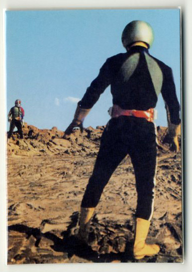 ◆防水対策 厚紙補強 カルビー 仮面ライダーチップスカード(2003 復刻版) 423番 にせライダーとの違い トレカ 即決拍卖