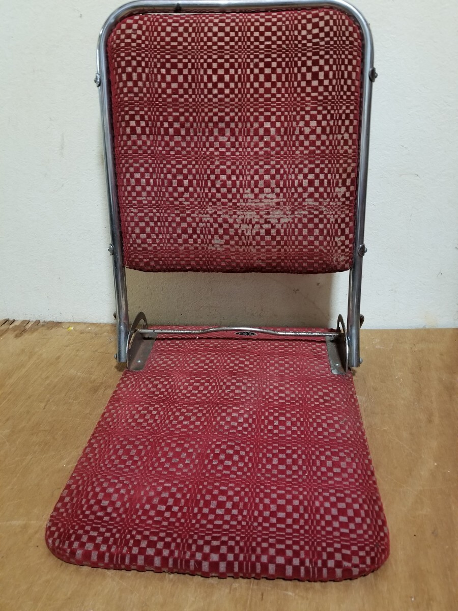 昭和 レトロ ウカイ 座椅子 折り畳み式 椅子 折りたたみ拍卖