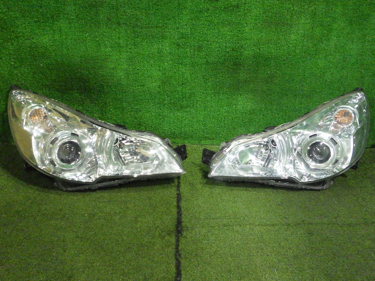 ◆ スバル レガシィ BR9 【 左右 ヘッドライト 】キセノン HID ディスチャージ 作動OK KOITO 100-20061 中古品 F43 H6-4◆拍卖