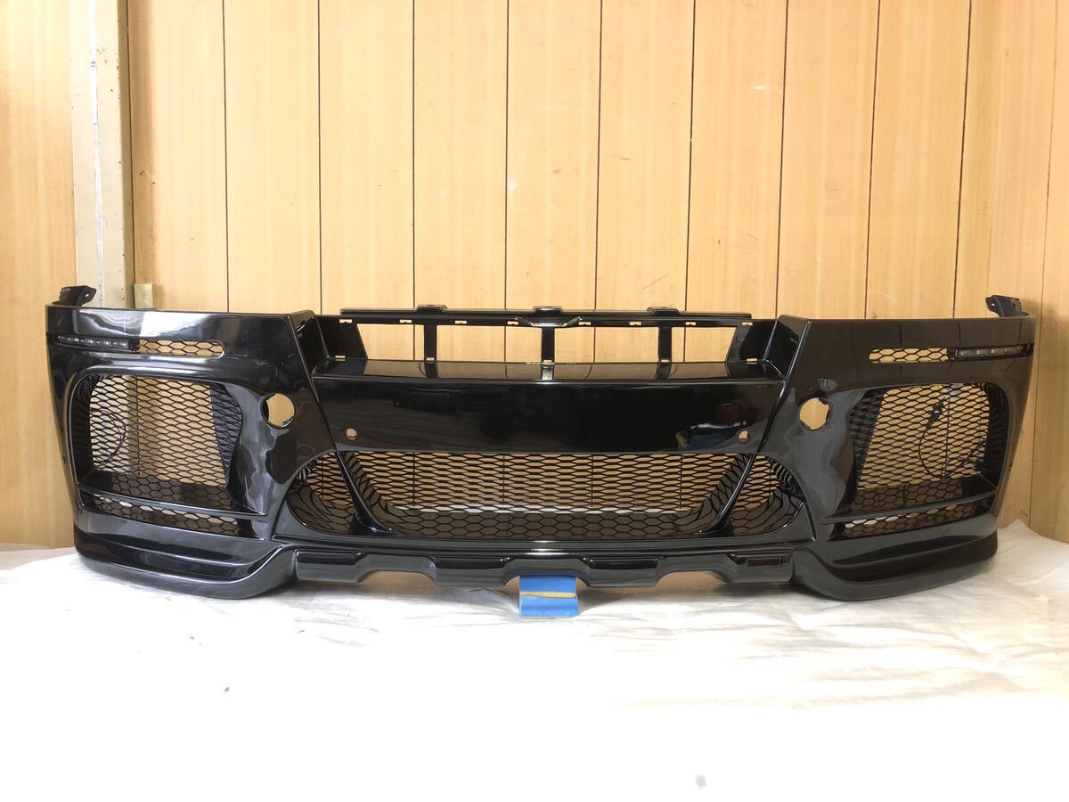 新品未使用!BMW X5 X5M E70 HAMANN 純正 グリル・LED付 エアロフロントバンパー ブラックパール系10070510拍卖