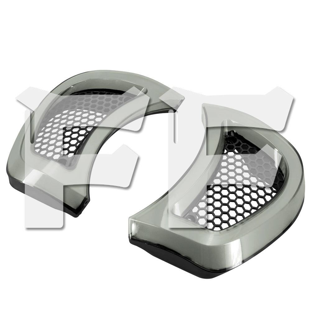 送料無料● ハーレー ツーリング ロードグライド 2015-以降 グレー 灰色 LED ヘッドライト装飾ランプ 通気口アクセント ウインカー パーツ拍卖