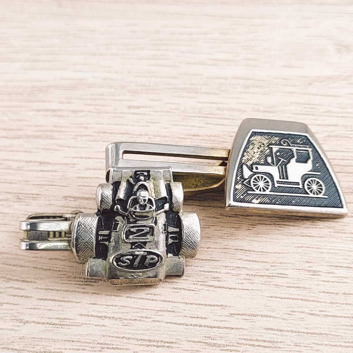 【昭和レトロ】車 autmobile レーシングカー ネクタイピン タイピン シルバー色 メンズ スーツ小物 スーツアクセ メンズアクセ ネクタイ拍卖