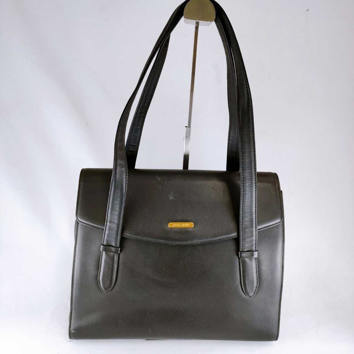 pierre cardin ピエールカルダン ハンドバッグ ショルダーバッグ 肩掛け レザー 仕事鞄 ビジネス ブラック系 ショルダー ハンド 鞄 D-11拍卖