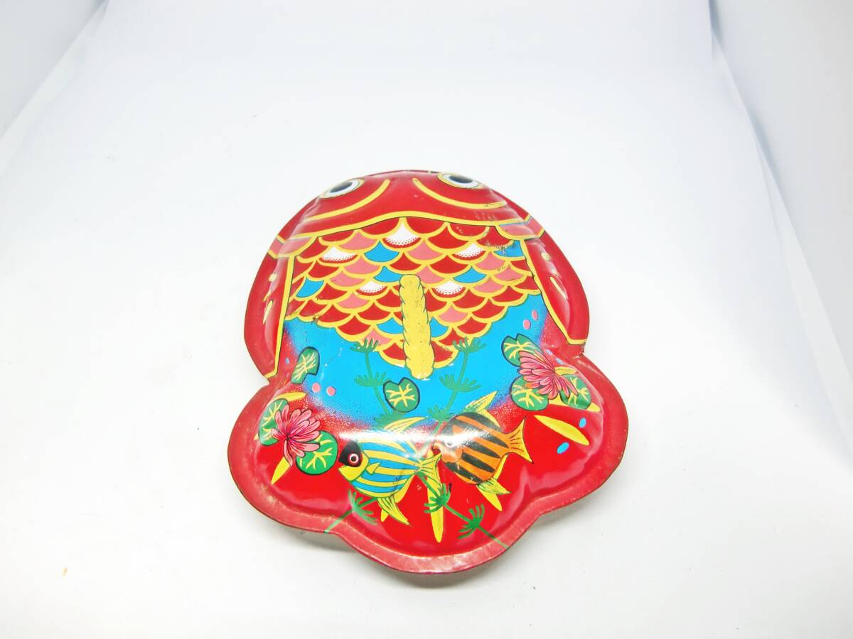 USED 昭和レトロ ブリキの金魚 赤 レトロ玩具 拍卖