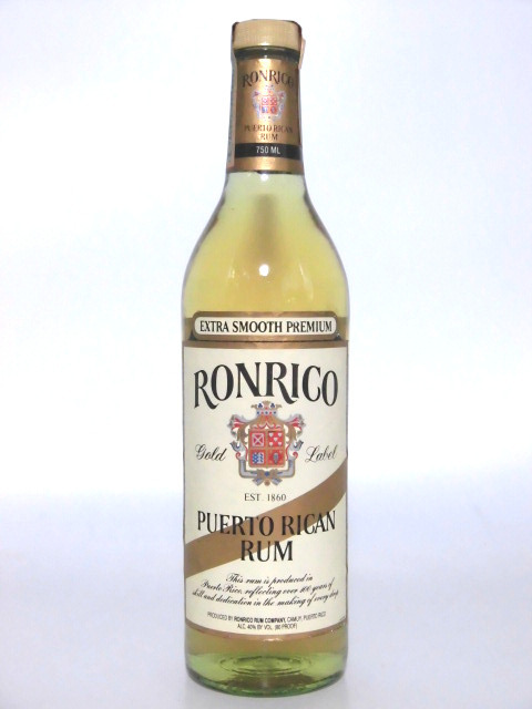 【L2】ロンリコ ゴールドラベル 90年代 旧ボトル 帯付【RONRICO GOLD LABEL】拍卖