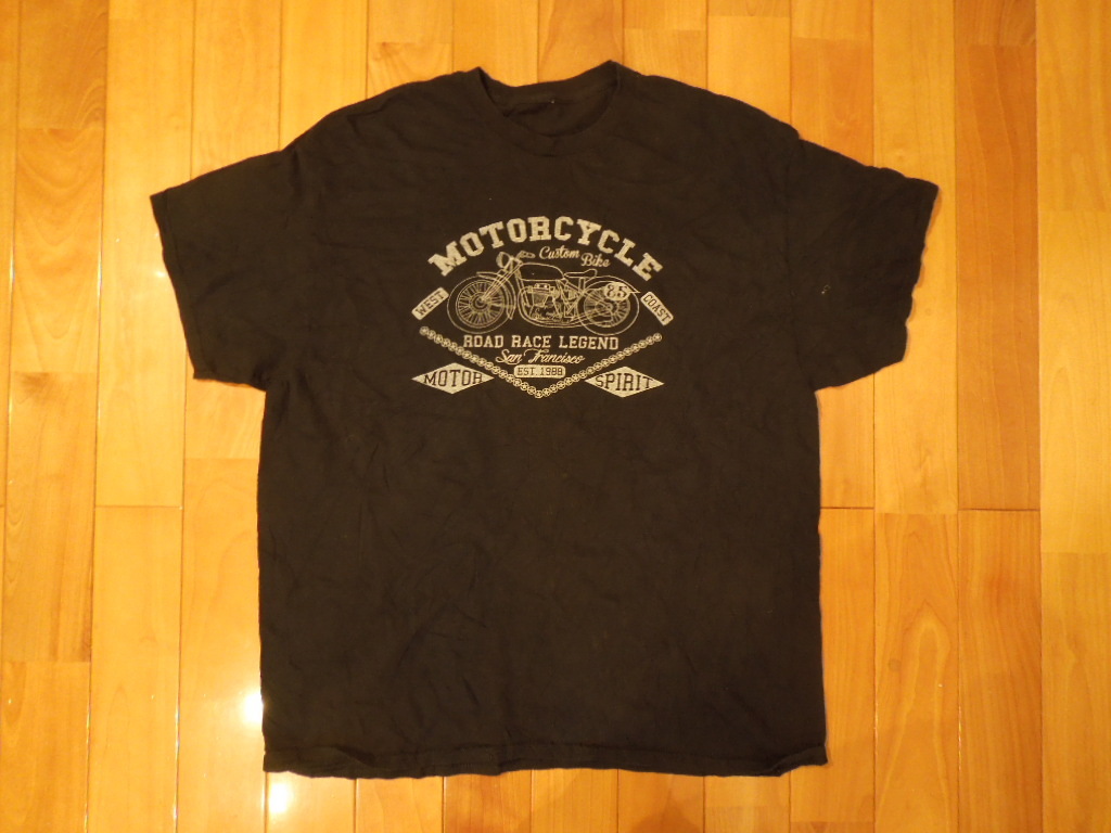 ヴィンテージバイク 半袖Tシャツ XLサイズ拍卖