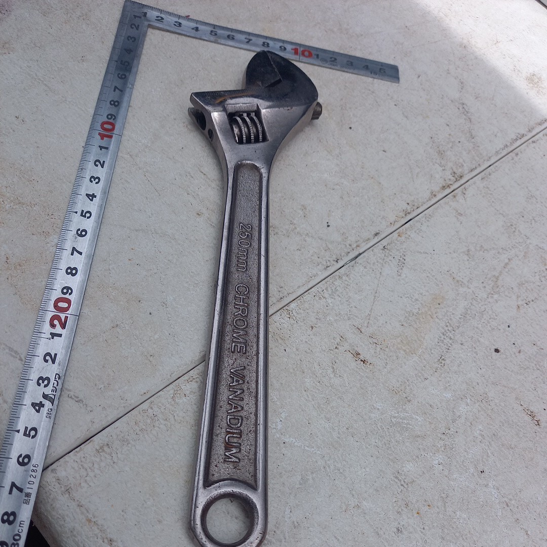 モンキーレンチ 250 メモリつき レンチ モンキー 工具 道具拍卖