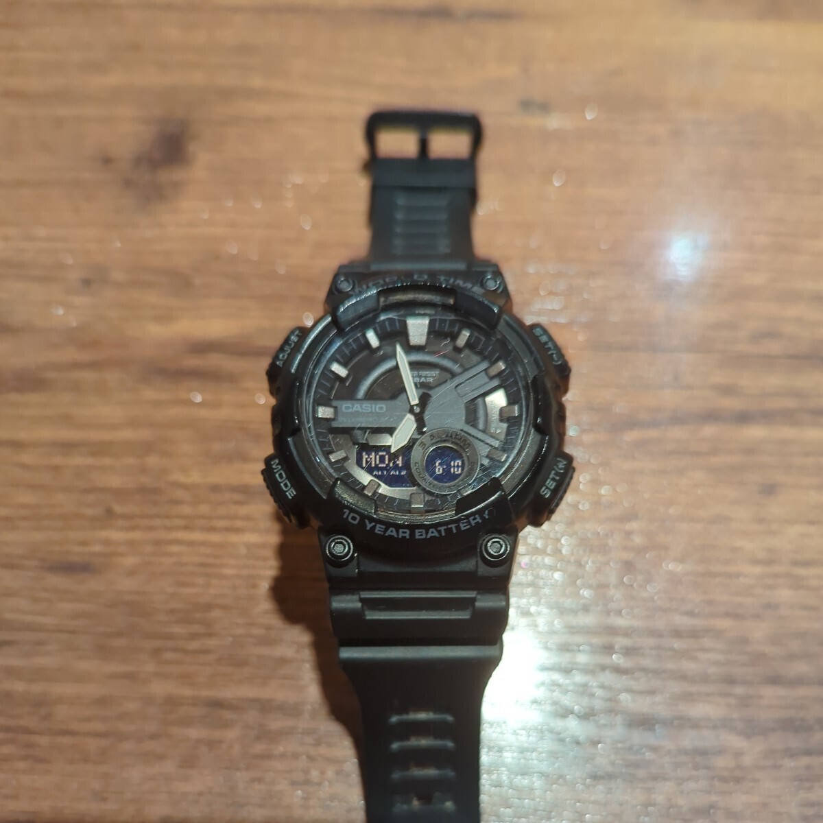 カシオ CASIO TELEMEMO 30 アナデジ クオーツ メンズ 腕時計 AEQ-110拍卖