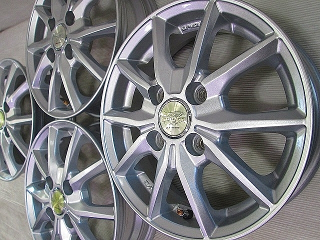 マナレイスポーツ■EURO speed SPIDER■13インチ 4穴-100■ 装着車種N-BOX スペーシア タント ムーヴ ミラ ゼスト アルト拍卖