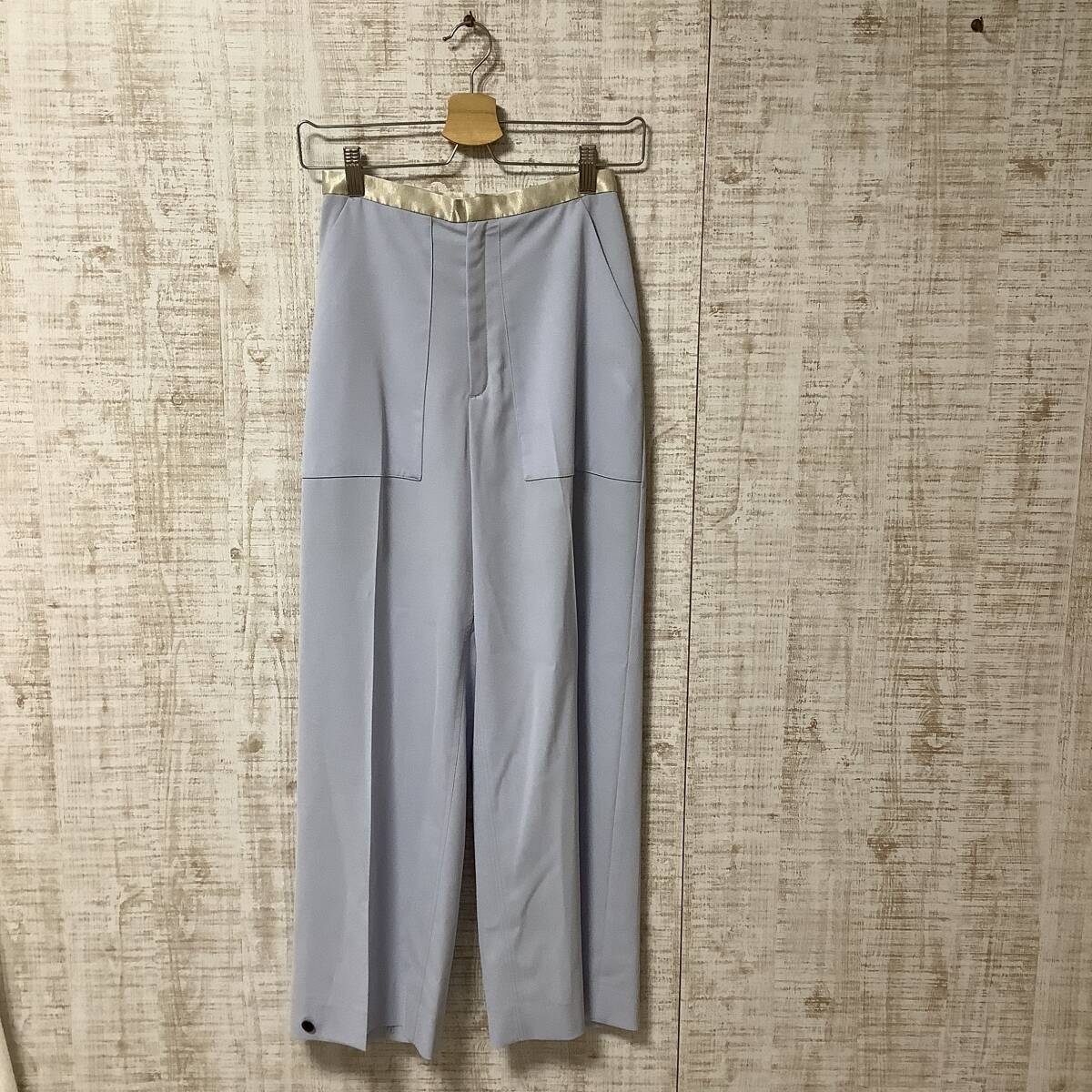 M54◇FEMMENT|ファモン パンツ テーパードパンツ 2WAYパンツ ブルー サイズ1拍卖