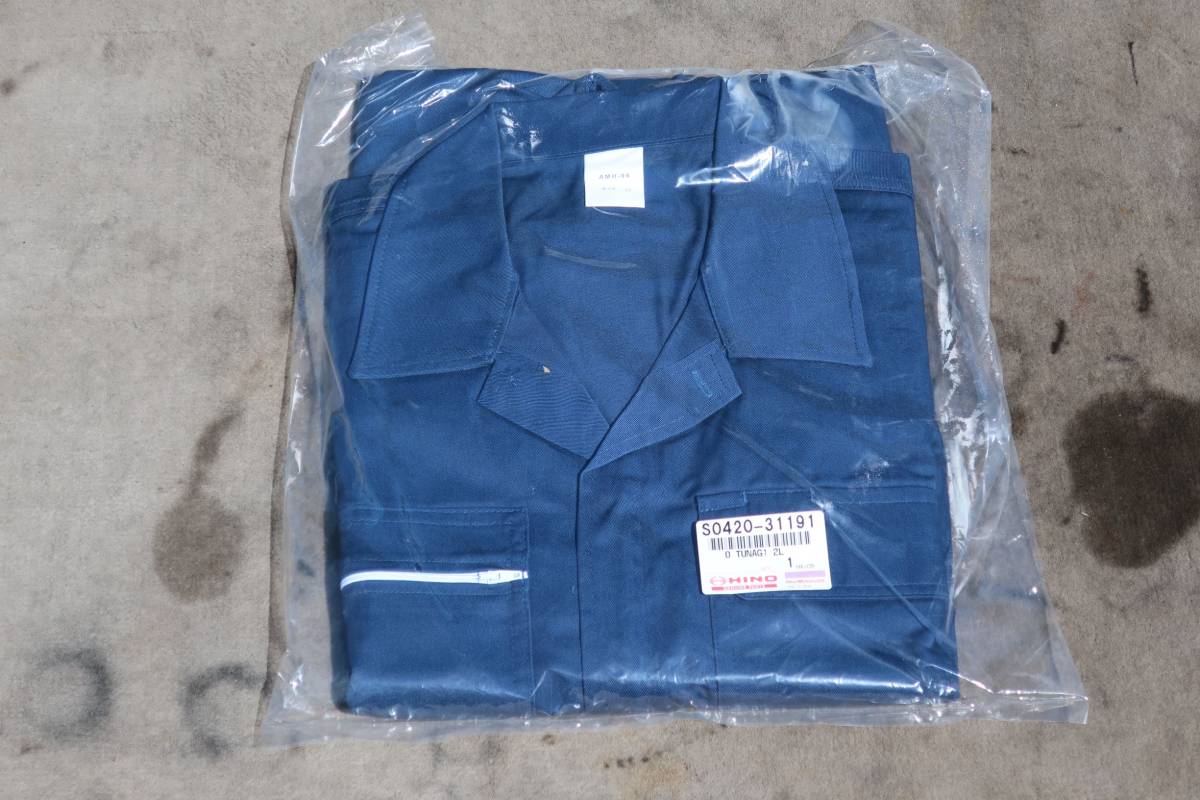 R3 2PG-FW1AHG HINO プロフィア 4軸低床 大型 新車時付属 日野 純正 ツナギ 作業着 つなぎ 紺色 / LL / S0420-31191 / 新車降し NO18拍卖