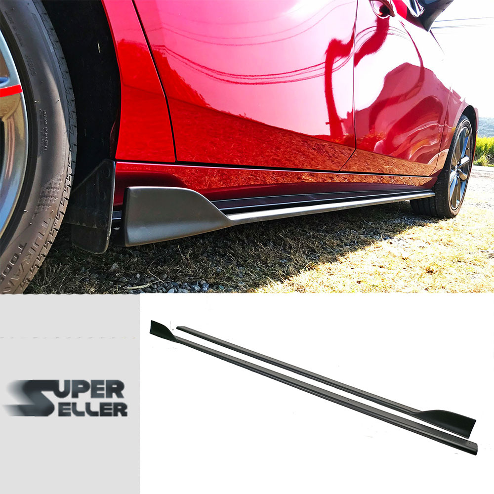 【未塗装品】アクセラ マツダ3 BP系 四代目 ファストバック サイドステップスポイラー スカート 素地 2019-2024拍卖