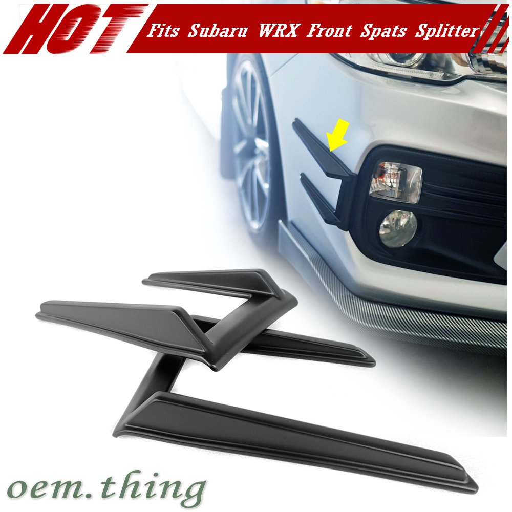 【即納品】FFD Type 2018-2021 スバル WRX STI S4 VA系 後期用 フロントバンパー サイドカナード エアロ 素地 未塗装 ABS スポイラー拍卖