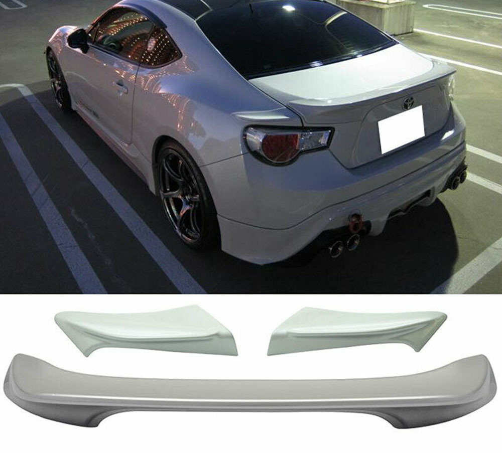【何色でも塗装可能】セット 12-20 トヨタ 86 ZN6 スバル BRZ サイオン FR-S 塗装費込 リアトランクスポイラー+トランクサイドスポイラー拍卖