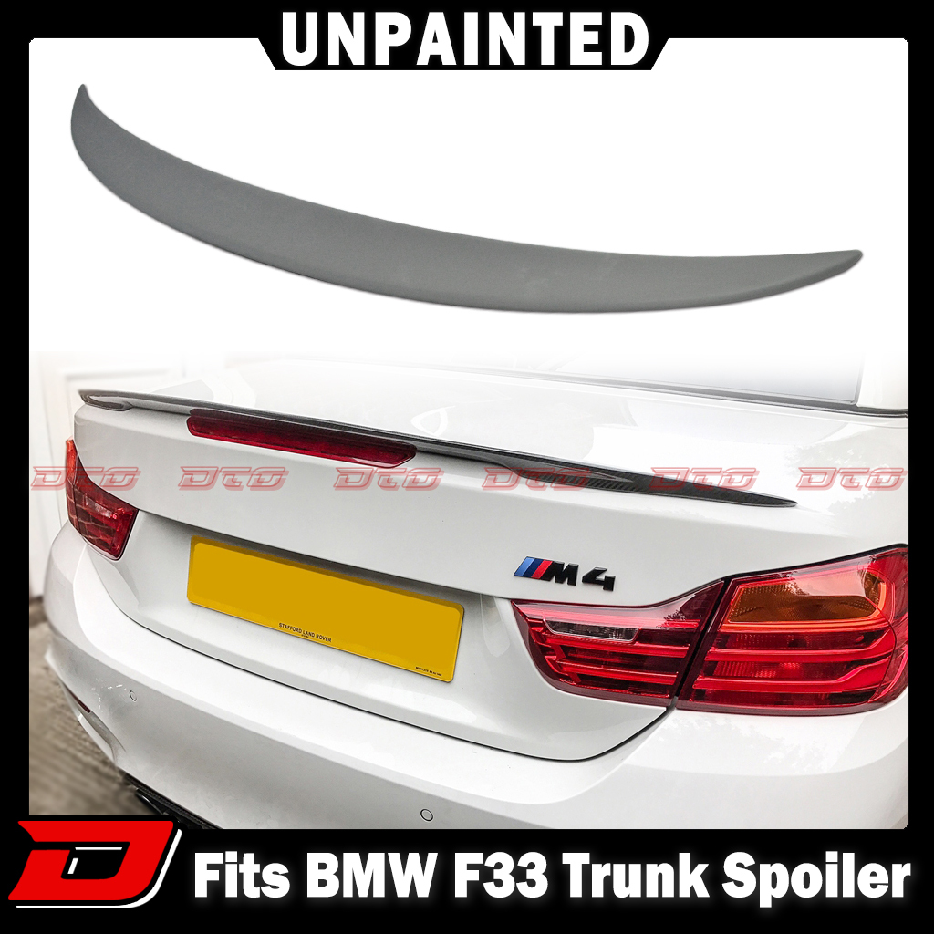【未塗装品】V Type BMW 4シリーズ カブリオレ F33 F83 リア トランクスポイラー ウィングスポイラー 素地 2014-2020拍卖