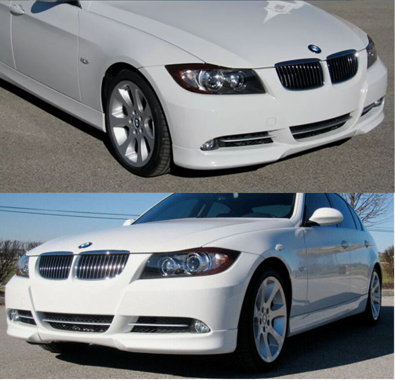 【即納品】#300塗装済 BMW 3シリーズ E90 E91 ノーマルバンパー 前期 2005-2008 エアロ フロントスプリッター アルピンホワイト 塗装費込拍卖