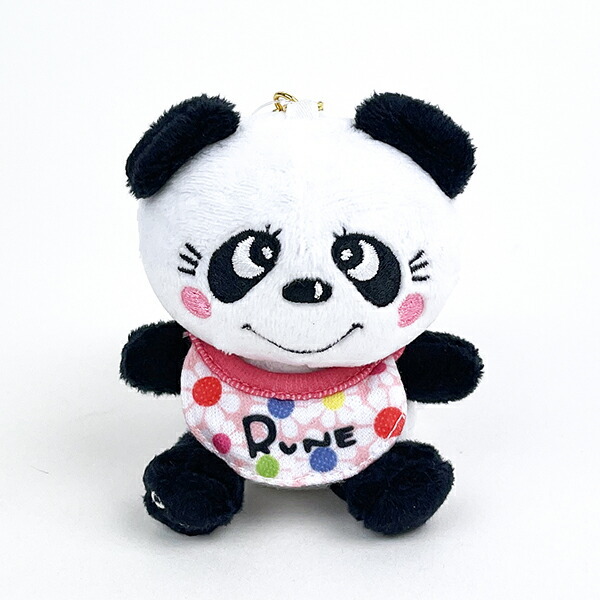 内藤ルネ マスコット ルネパンダ ボールチェーン ベビースタイ ピンク ぬいぐるみ 人形(PWD)拍卖