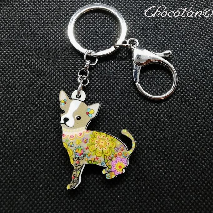 【送料無料】チワワ ② アクリル キーリング【新品】拍卖