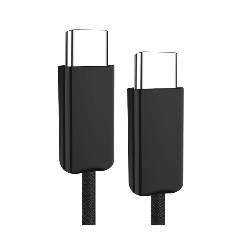 ナイロンUSBケーブル CtoC 1m PD60W ブラック スマホ・タブレット・電子タバコ等の充電 最大3.0A セイワ D638拍卖