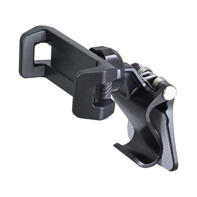 クリップスマホホルダー クリップ式 グリップに 挟む・置く コンパクト ブラック キッチンでも セイワ WA138拍卖