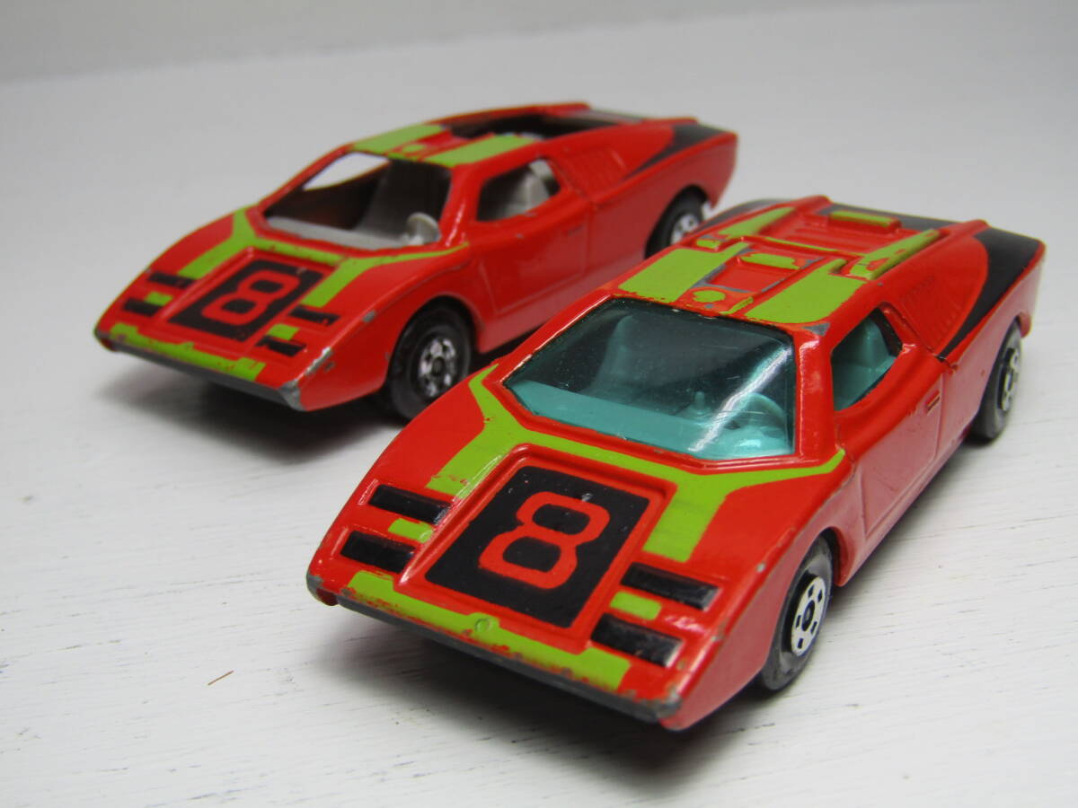 ランボルギーニ カウンタック 2台 SUPERFAST LAMBORGHINI COUNTACH マッチボックス matchbox UK スーパーファスト 英国製 1973年製 70s 拍卖