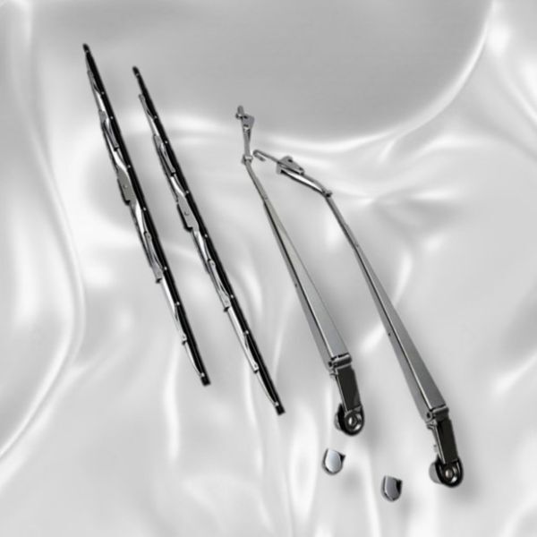 日野 17レンジャー メッキ ワイパーアーム ワイパーブレード 標準車 ワイド車 平成29年6月〜現行 セット クローム 4t 純正交換 新品拍卖