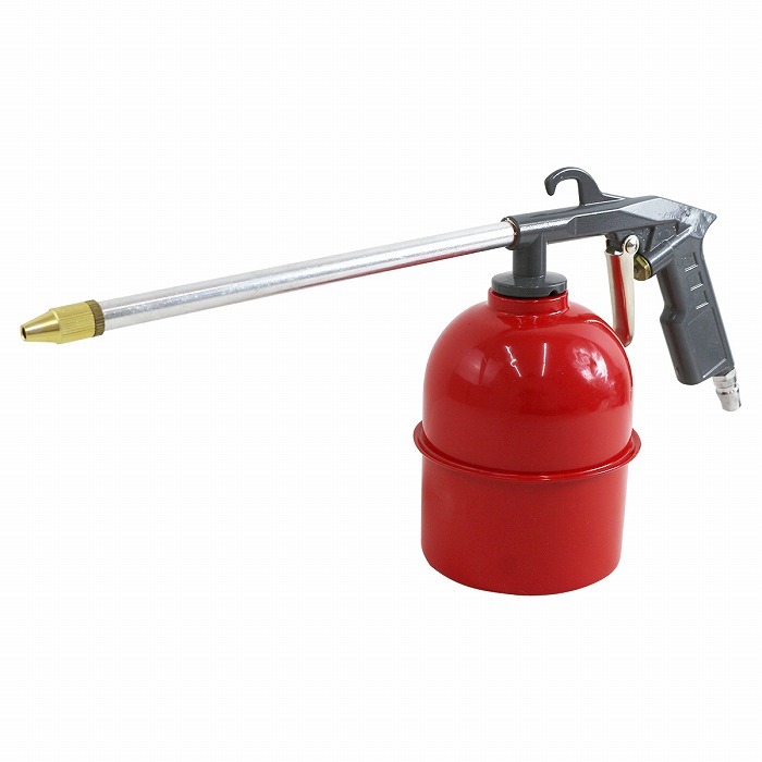 エンジン洗浄ガン ロングノズル 口径0.5mm タンク750mL エアー ウォッシャー ガン ルーム クリーナー 車内 洗剤塗布 吸上式拍卖