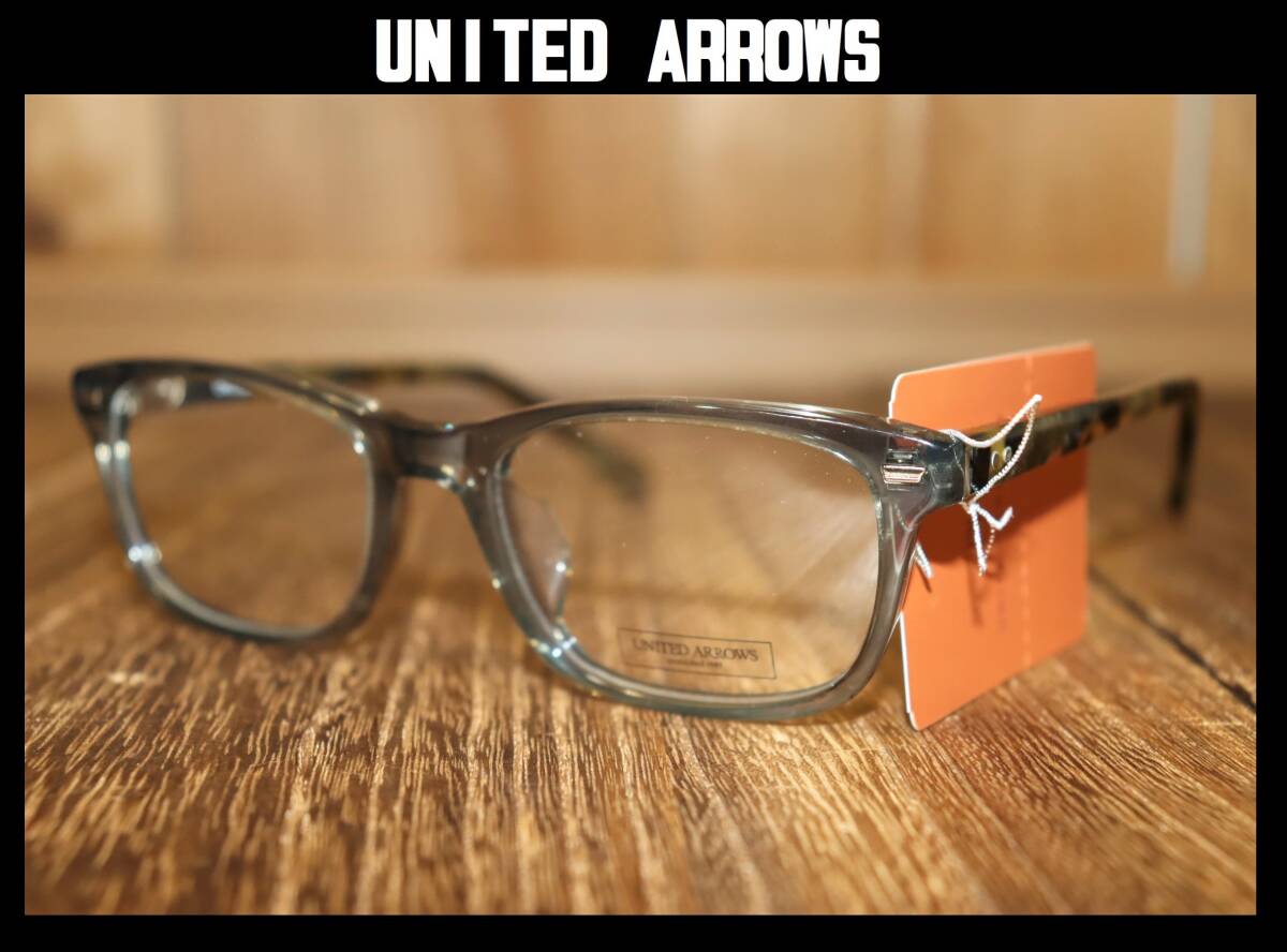 送料無料 即決【未使用】 UNITED ARROWS ★ ウェリントン型 めがね Canvas C.003 ★ ユナイテッドアローズ べっ甲模様 51□19-145 併拍卖
