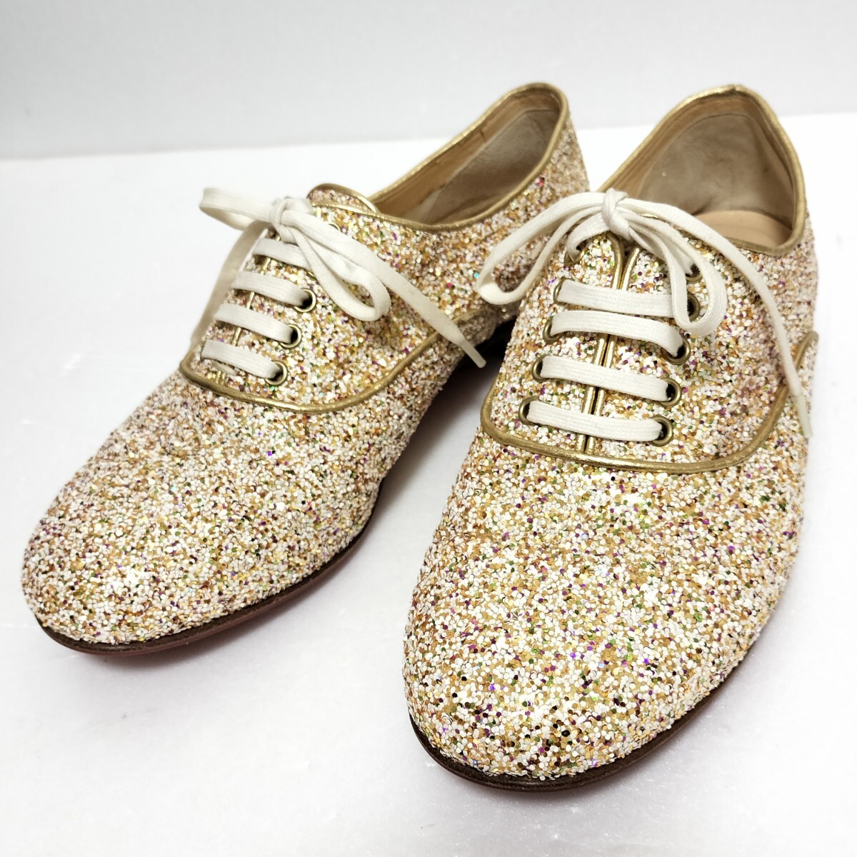 クリスチャンルブタン Christian Louboutin フラットシューズ ラメ 35拍卖
