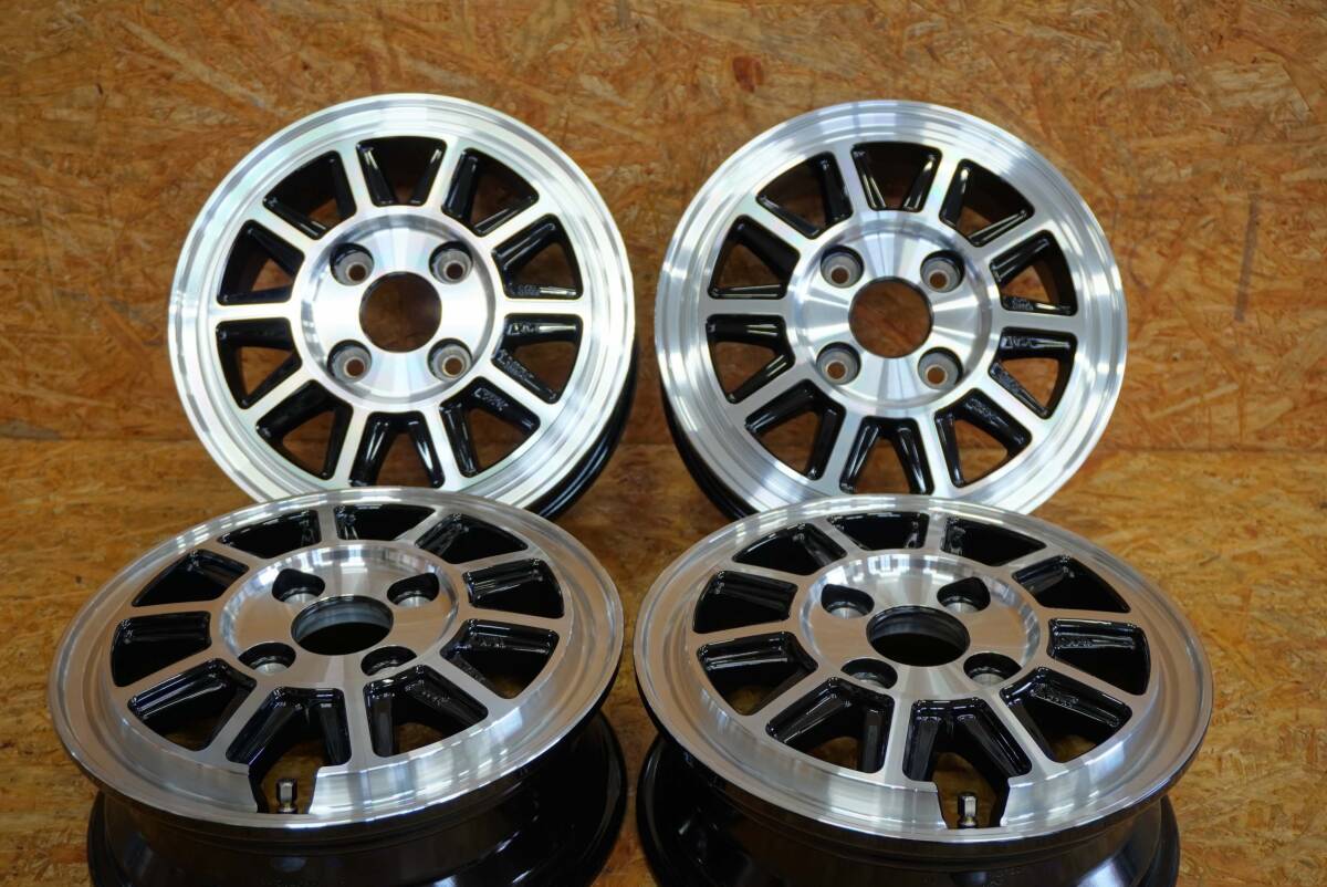 アルジェノン フェニーチェ RX4 12×4.00B +45 4/100 ブラックポリッシュ 4本セット 送料無料 軽トラック・軽バンなど 拍卖