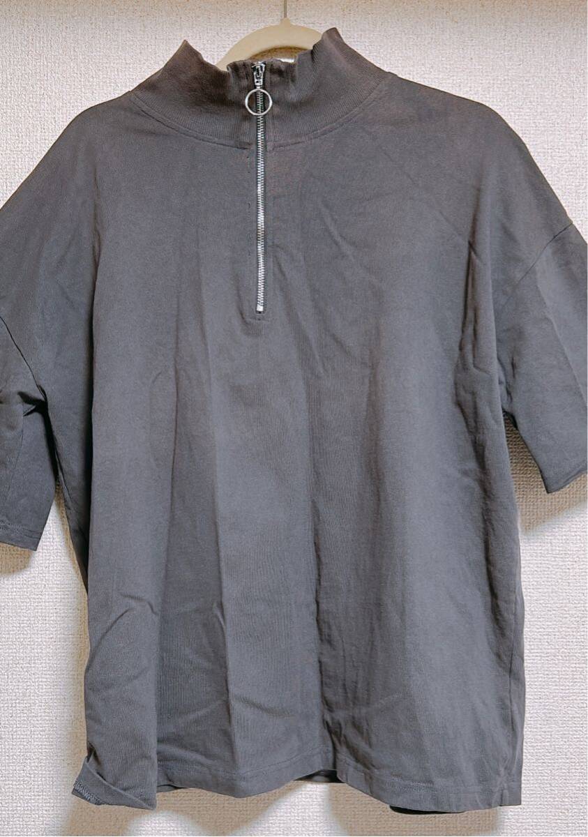 ADRER ヘビーコットンリングハーフジップルーズフィットティー Sサイズ拍卖