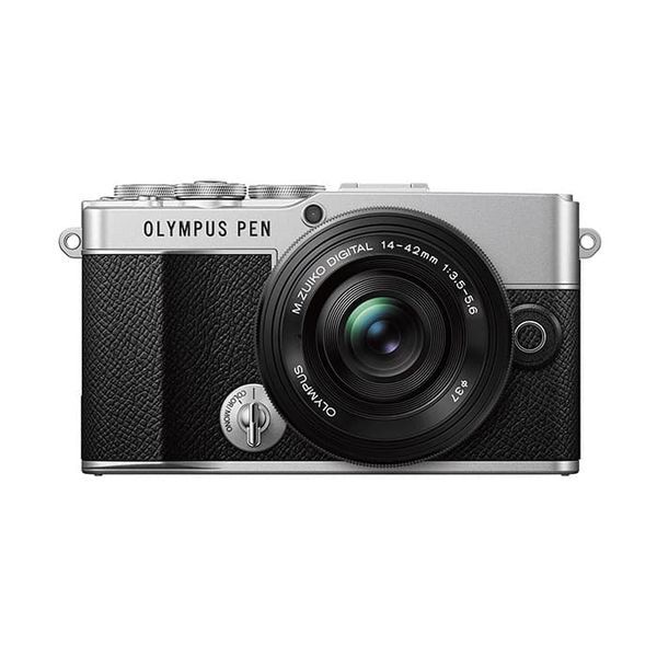 中古 1年保証 美品 OLYMPUS PEN E-P7 14-42mm EZレンズキット シルバー拍卖
