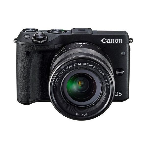 中古 1年保証 美品 Canon EOS M3 18-55mm IS STM レンズキット ブラック拍卖