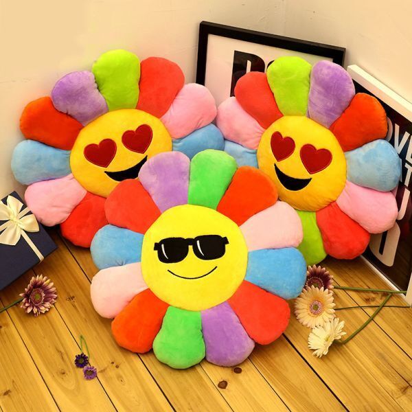 ♪mineka♪即納品♪セール♪ひまわりクッション 4点セット ペットクッション ランダム 45cm 5086拍卖