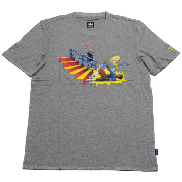 アディダス O オリジナルス スケートボーディング × ヤイア ピッチド Tシャツ 灰 CF3122 ADIDAS SKATEBOARDING PITCHED TEE YAIA 新品拍卖