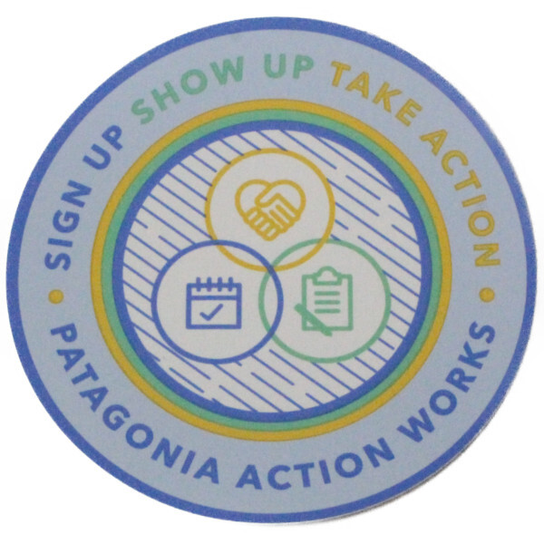 パタゴニア アクションワークス キャンペーン ステッカー PATAGONIA ACTION WORKS STICKER 非売品 丸 円形 シール デカール ネコポス 新品拍卖