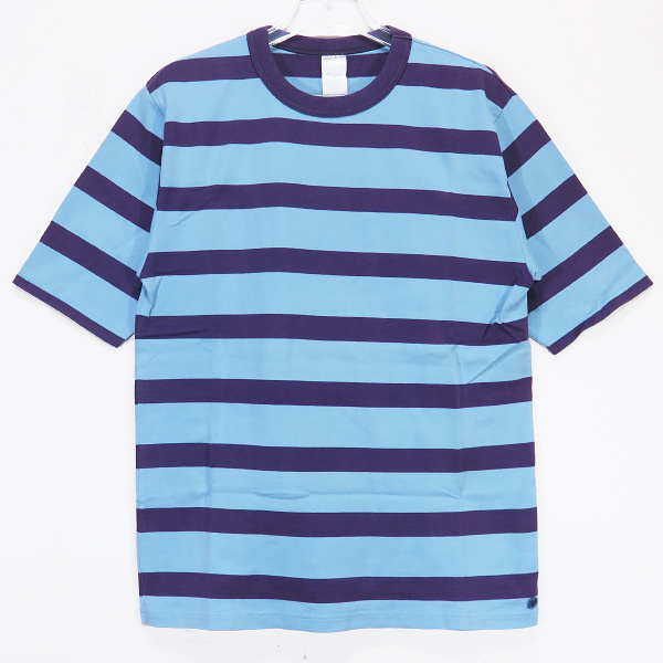 flaph フラフ BORDER TEE ボーダー Tシャツ カットソー TEE パープル ライトブルー Junz拍卖