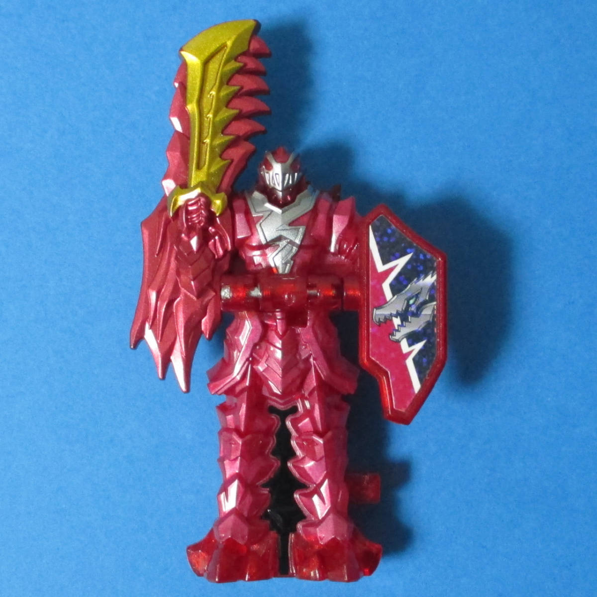 001 DX レッドリュウソウル メタリックバージョン / 騎士竜戦隊リュウソウジャー リュウソウカリバー 付属品/ メタリックVer. リュウソウル拍卖