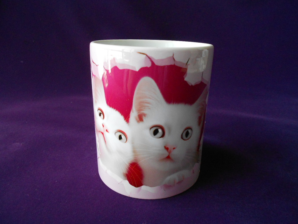 ティータイム! ☆ペア猫マグカップ☆ 新品 ギフト 珈琲 コーヒー 紅茶 カップ ミルク ラテ エスプレッソ カプチーノ ギフト拍卖