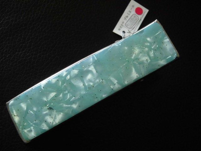 ★★★【7】ヘアクリップ★ミントグリーン★若干汚れあり★★★拍卖