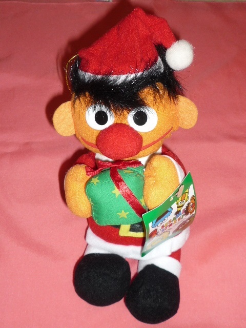 激レア!セサミストリート アーニー クリスマスぬいぐるみ(非売品)拍卖