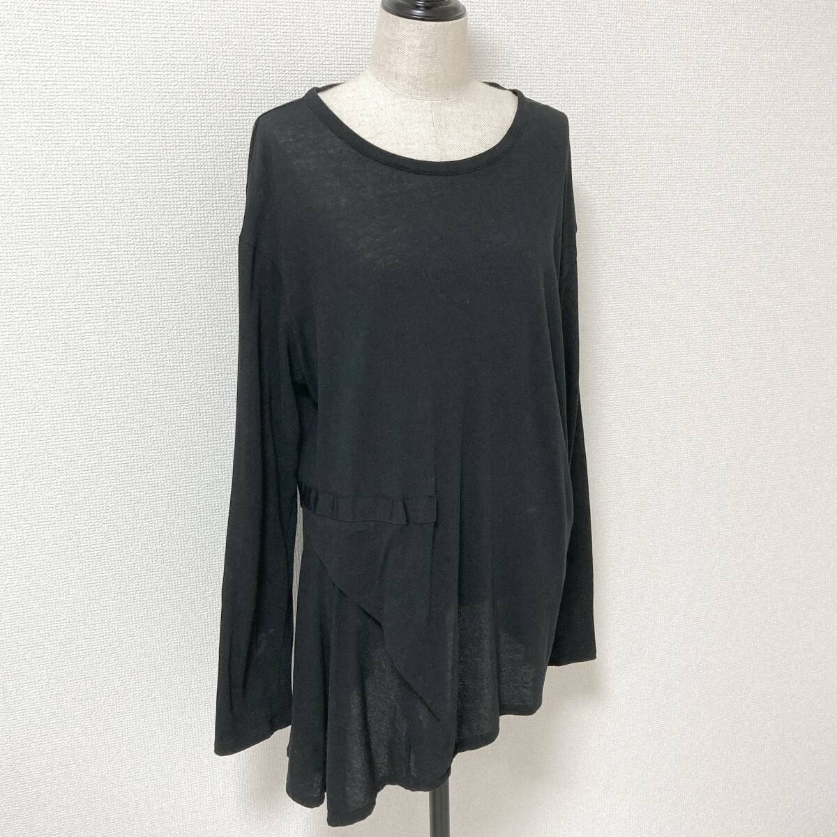 REGULATION Yohji Yamamoto アシンメトリー 変形 長袖 カットソー 2サイズ レギュレーション ヨウジヤマモト チュニック archive 4050324拍卖