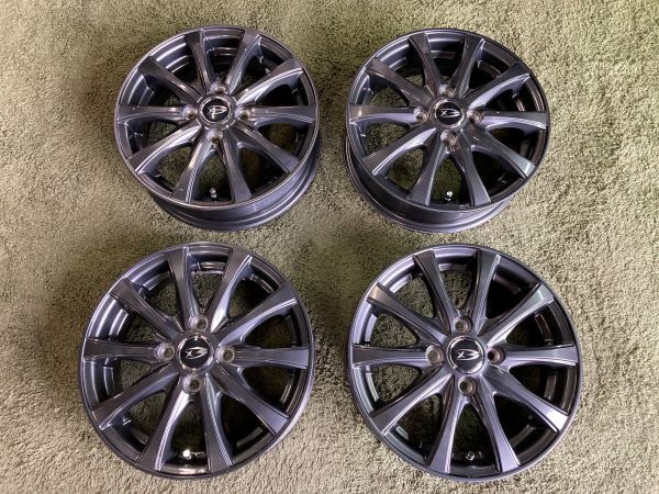 送料無料 中古ホイール 14in 4.5J +45 PCD100 軽自動車全般 N-WGN N-ONE タント スペーシア ワゴンR ムーブ ミラ スタッドレス用に拍卖